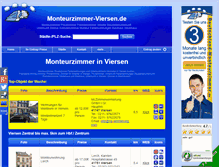 Tablet Screenshot of monteurzimmer-viersen.de